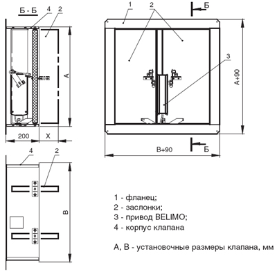 Размеры, мм